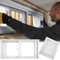 Ersatzfenster für Kellerfenster mit Fiberglas-Bildschirm, horizontal, bündig montiert, Schiebefenster für Schuppen, Hühnerstall, Spielhaus, Haushalt, Garage, 50 x 40 cm