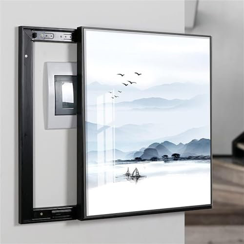 Sicherungskasten-Abdeckung, Schrank, dekorativ, Stromzähler-Abdeckung, dekorative Gemäldetheke, abnehmbarer Stromzählerkasten, Verteilerkasten, sicherer Schalter, Gemälde, hängende Dekoration, Gemälde