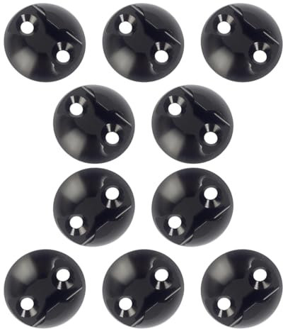 CUEMOON 10 Set Airlineschiene Zurrpunkt Zurrplatte zur Ladungssicherung in Anhänger Wohnmobilen PKW