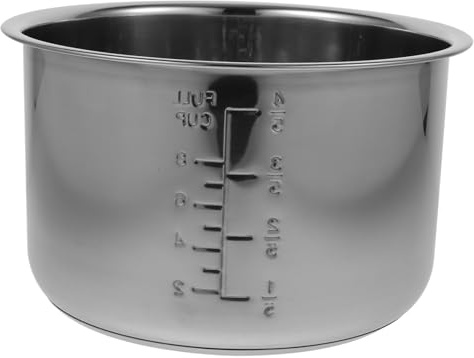 HEALEEP Olla Arrocera De Metal Interior Antideslizante 4l 304 Acero Inoxidable Reforzado Revestimiento Antiadherente para Cocina Eléctrica Cocina Doméstica Utensilios De Repuesto