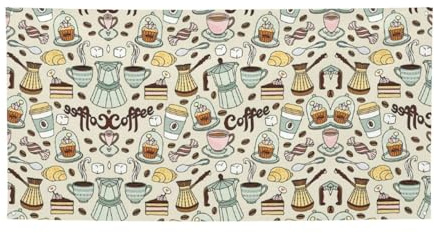 Party-Banner mit Kaffee- und Süßigkeiten-Druck, als Dekoration für alle Anlässe, für Thanksgiving, Geburtstagsfeiern und mehr