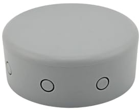 Verteilerdose PVC Baldachin Deckendose Rosette Abzweigdose Abdeckung, grau, 1 Stück, rund, 70mm