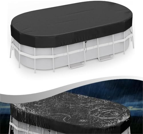 Bâche rectangulaire pour piscine hors sol, protection solaire 420D robuste, compatible avec les gonflables de 2,1 x 3 m, 2,1 x 4 m, 2,4 x 4,3 m, 3 x 4,9 m