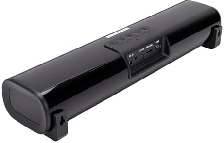 Fockety Soundbar für Smart TVs, 60 W, 2.0 Kanal, Bluetooth 5.0, Surround Sound System, HDMI USB Soundbar für Heimkino, PC und Projektoren (EU-Stecker)