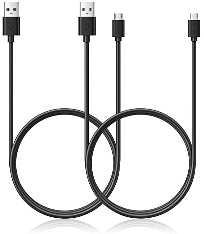 Charger Cord Replacement for Bose/JBL/Jam/DOSS/Bugani Bluetooth Speaker - 6.6 ft Micro USB Cable 2-Pack