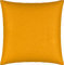 Erwin Müller Kuschelkissenbezug, Kissenhülle Single-Jersey Murnau - gelb Größe 40x40 cm - bügelfrei, strapazierstark, elastisch, mit Reißverschluss