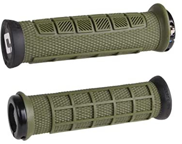 ODI Unisex – Erwachsene Elite Pro Griffe, Olive, 130mm