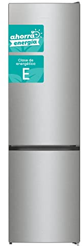 Hisense RB434N4AC2 Frigorífico Combi, Total No Frost, Inox Altura 200 cm, Capacidad neta 331 L, ECO mode, Botellero, Silencioso 38 dBA