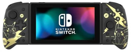 HORI Split Pad Pro (Pokémon: Pikachu Schwarz & Gold) Handheld Controller für Nintendo Switch - Offiziell Lizenziert