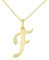 forme di Lucchetta Schmuck, Goldkette Damen 375 Echtgold, für Damen Kette mit Anhänger Buchstabe Initialen Namen A B C D E F G H I J K L M N O P Q R S T U V Y X Z aus 9 Karat Gelbgold – 45