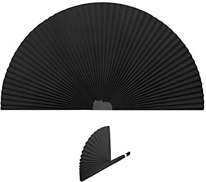 Bogen-Fenster-Lampenschirme, schwarz, plissiert, einfach zu schneiden und zu installieren, plissiert, Verdunkelungsrollos, schwarz, 182,9 x 91,4 cm (Schwarz)