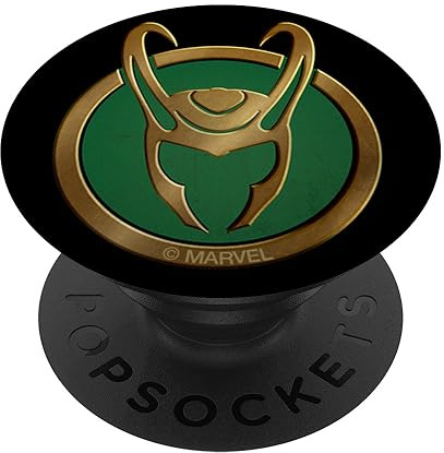 PopSocket : PopGrip Marvel Loki Series Icon PopSockets Ausziehbarer Sockel und Griff für Handys/Tablets mit Tauschbarem Top