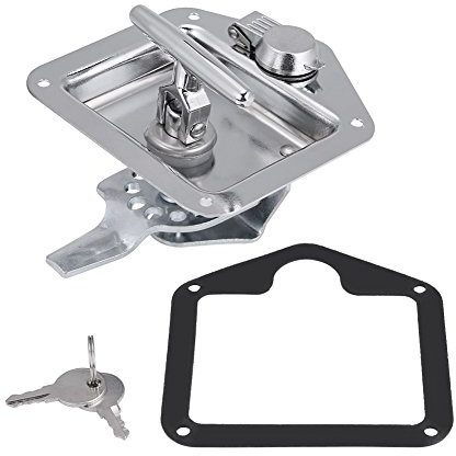 EBTOOLS T Forme Poignée Serrure en Acier Inoxydable Pliant T Forme Poignée Serrure Boîte À Outils Clés Kit pour Camion Remorque