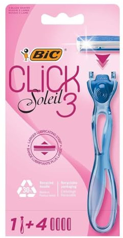BIC LADIES RAZOR CLICK SOLEIL 3 4UP