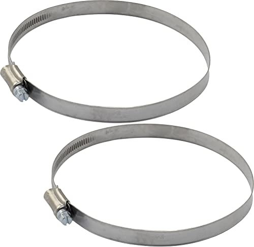 AERZETIX - C63586-2er-Satz Schlauchschellen mit tangentialschraube 110-130 mm verstellbar - breite 12 mm - aus edelstahl - silberfarben - lüftungsrohre gartenarbeit wasser sprinklerschlauch