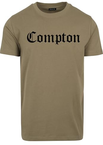 Mister Tee T-Shirt Compton pour Homme, Olive, S