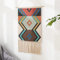 BMIDRUT Makramee gewebter Wandbehang, Wandteppich, Bohemian-Stil, Heimdekoration, Boho-Hintergrund, Wohnheim, Zimmer, Türdekoration, 50 x 85 cm (C7)