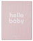 MORI Baby-Erinnerungs-Tagebuch für Jungen und Mädchen mit Aufschrift Hello Baby, Rouge, Unisex, für Neugeborene, Meilenstein-Aufzeichnung, Aktivitäten-Tagebuch mit Abschnitten, Einheitsgröße