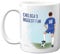 Football Mug Gift for Chelsea Fans - Footy Biggest Fan - Happy Birthday Mugs Present Gifts for Son Dad Brother Uncle Colleague Friend Cousin, 11oz Ceramic Dishwasher Safe Coffee Tea Cup