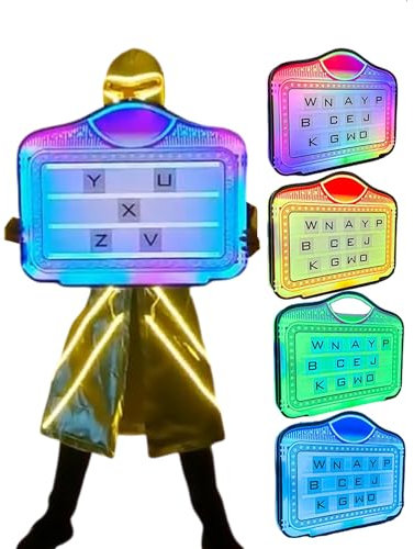 LED Letter Light Box - with 2 Set of English Letters and 0-9 Numbers, Detachable Power Bank, Happy Birthday VIP Service for Club Party Bar
