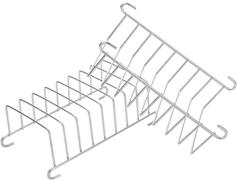 2 Pièces Multifonctionnel 304 en acier inoxydable plat grille-pain grille-pain grille 2pcs porte-toast de table support à pain friteuse air fryer friteuse à air grille à pain Métal