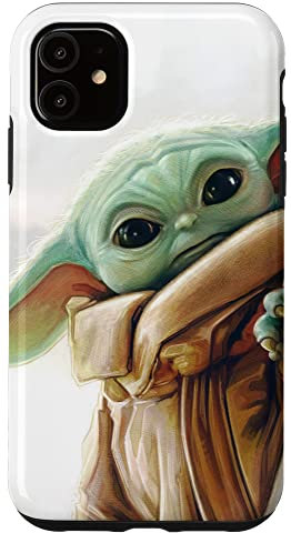 Hülle für iPhone 11 Star Wars The Mandalorian Grogu White