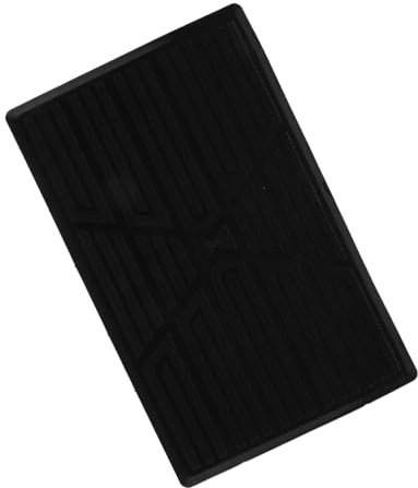 PartyKindom Auto Teppich Reparaturflicken Für Fußpedal Rutschfestes Gummimaterial Schwarz Installieren Autoschutz Zubehör