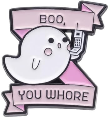 Épingles d'Halloween, épinglettes fantôme en émail mignon broche de dessin animé fantôme insignes d'Halloween, broches mignonnes d'horreur fantôme Hall gothique, Size