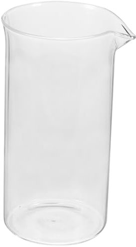 SHOWERORO Vaso Repuesto De Vidrio Para Cafetera Prensa Francesa Jarra Para Café Espresso y Cold Brew Taza Filtro De Vidrio Para Café y Té Compatible Con Cafetera De Tazas