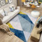 WQMMD Teppich küche waschbar Moderne Geometrie Wohnzimmer Mode Korridor Short Pile Area Teppich Zimmer Teppich mädchen Multicolor deko Zimmer Tumblr kinderteppiche mädchen deko büro 50X80CM