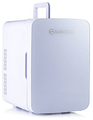 Subcold Ultra 10 Mini Fridge Cooler & Warmer | 3rd Gen | 10L capacity | Compact, Portable and Quiet | AC+DC Power Compatibility (White New)