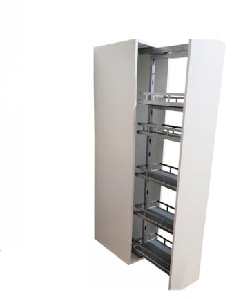 TMY Cargo Küchen Organizer Regal Küchenzeile - Gewürzregal Teleskopschublade Ausziehbare Schublade Küche - Schrank Breite 30 cm - Apothekerschrank Schubladenauszug Ausziehbar Drahtkorb Schrankauszug