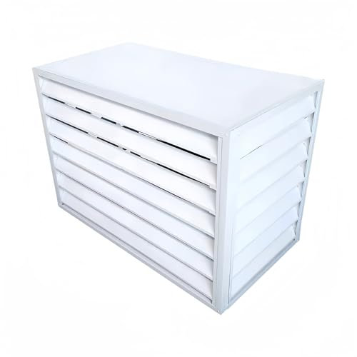 Genérico Pantalla de protección para Aire Acondicionado Exterior, diseño de persiana, para balcón y jardín, 3100 x 50 x 70 cm