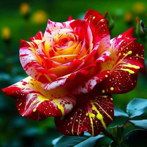 Pflegeleicht Rosen-Rhizom, Überraschend wachsend, Winterhart Mehrjährig, Geeignet für Frühling und Herbst, Kein Gießen Erforderlich-1 Rhizom-J