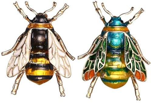 Bienen-insekten-brosche, Tier-anstecker, Legierung, Gelbe Honigbienen-brosche, Metall-kleidungsnadel Für Jacke, Rucksack, Kleidung