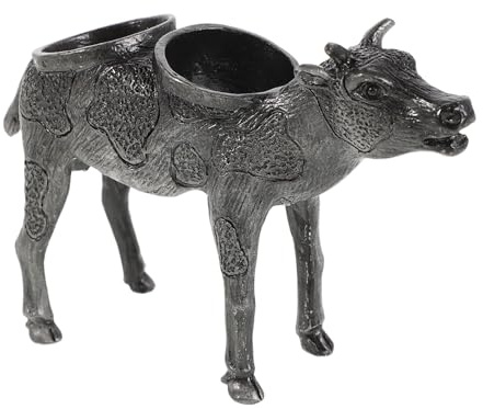 SEWOART Zinc Alloy Cow-shaped Wine Stopper Holder Modern Decorative Bottle Stopper Rack Countertop Organizer for Kitchen Bar Desktop Storage