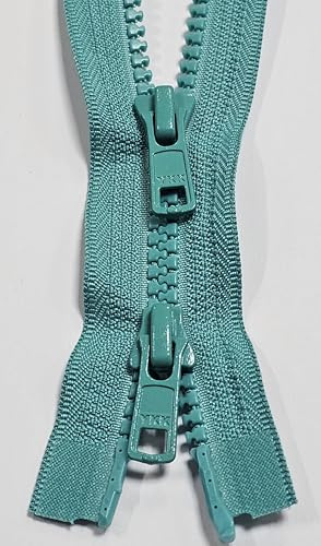 Reißverschluss YKK 2-Wege teilbar Kunststoff Krampe 6mm 50-90cm grün- oliv- neon- Töne (825 mint, 60cm)