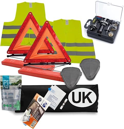 UKB4C European Car Driving Travel Kit Emergency EU Abroad Europe