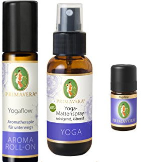 Primavera Aromatherapieset - Wohlfühltherapie, Harmonisierend, Vitalisierend, Erheiternd, Hamonisierend, Erdend (Yogaflow, ÖlRollonAirspray)