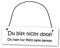 Homeyourself Metallschild Du bist Nicht doof du hast nur Pech beim Denken 25 x 8 cm aus Alu Verbund (Alu, Kunststoff) für In- und Outdoor Deko Schild Dekoschild Wandschild außen und innen