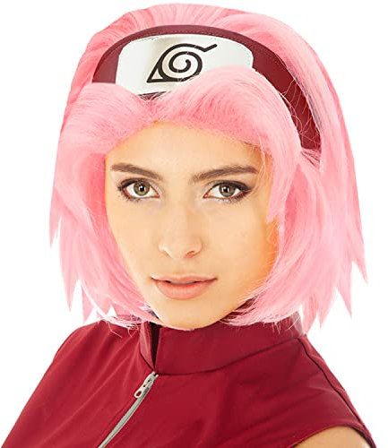 Naruto Sakura Haruno-Perücke für Erwachsene rosa - Rosa, Pink