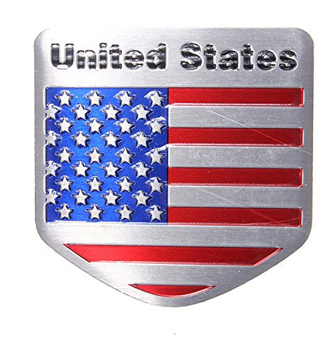 C-FUNN Auto-Emblem-Aufkleber, Metall, Auto-Umrüstung, USA-Flagge
