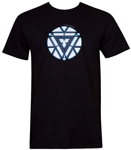 C-Life Group Iron Man Arc Reactor Men's Black T-Shirt Large