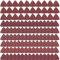 SIQUK 120 Pieces Sandpaper Triangle Sanding Pads Hook and Loop Sandpaper Assorted 40/60/80/120/150/180/240/320/400 Grits for 3-1/8 Inch Oscillating Multi Tool, No Holes