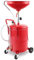 WilTec Recogedor de Aceite Usado 80l, Altura regulable122-168cm y chasis 4 Ruedas, Vaciado Aire a presión