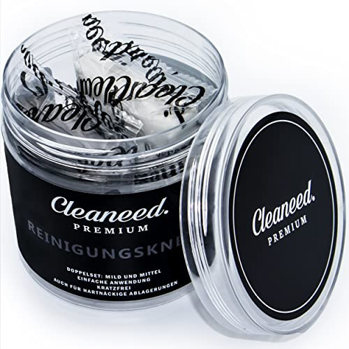 Cleaneed Premium Reinigungsknete Auto Doppelset [2X 100g Auto Knete Set - Mittel & Mild] – Schonende & einfache Lackreinigung - Lackknete ideal auch als Flugrost-, Harz- und Teerentferner