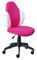 Inter Link - Schreibtischstuhl - Kinder Bürostuhl - Kinderdrehstuhl - Bezug Mesh - Rosa und Weiss - Jessi