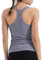 Damen Tank Tops mit Integriertem BH Sommer T-Shirts Casual Oberteil Top Ärmellose Shirt Atmungsaktive Workout Gym