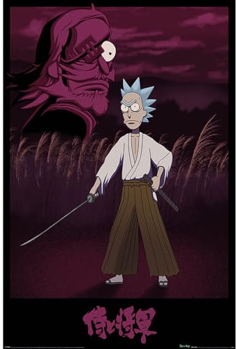 Pyramid Rick and Morty (Samurai Rick) Poster