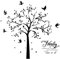 PLIGREAT Large Family Photo Frames Tree Wall Stickers, Peel and Stick Wall Decals, Removable Vinyl Family Quotes Wall Sticker for Living Room Bedroom Wall Decorations Home Indoor Wall Art Decor